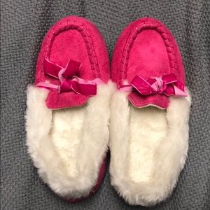 Pink Fuzzy Slippers